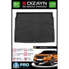 S-Dizayn Peugeot 2008 Üst Bagaj 3D Pro Bagaj Havuzu 2019 Üzeri A+ Kalite