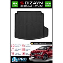 S-Dizayn Renault Megane 4 Sedan 3D Pro Bagaj Havuzu Sağ Kulaklı 2016 Üzeri A+ Kalite
