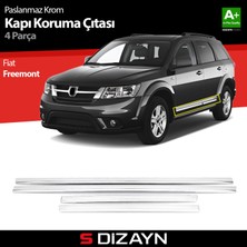 S-Dizayn Fiat Freemont Kapı Koruma Çıtası Krom 2008-2020