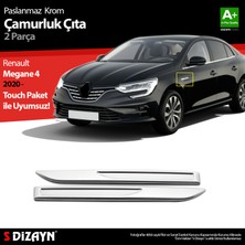 S-Dizayn Renault Megane 4 Krom Çamurluk Sinyal Çıtası 2 Prç. 2020 Üzeri