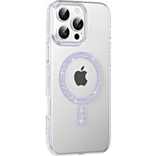 Eco Port Joko Apple Iphone 16 Pro Max Move Taşlı Magsafe Kapak - Lila