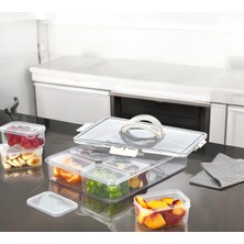 Feyza Design 18 Parça Çok Amaçlı Kapaklı Saklama Kabı Seti, Dolap Düzenleyici