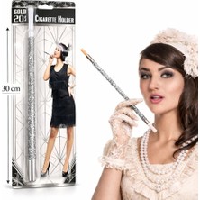 Livenda Gümüş Payetli Sigara Tutacağı