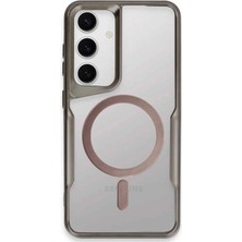 Indispensablely Galaxy S24 Kılıf Boyi Magsafe Silikon Kapak - Titan Gri