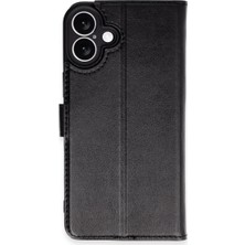 Indispensablely Iphone 16 Kılıf S Kapaklı Kılıf - Siyah