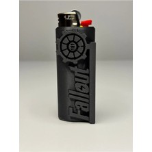 FunkyFlame Fallout Tasarımlı  Koleksiyonluk Çakmak  Siyah Gamer Hediyelik Aksesuar