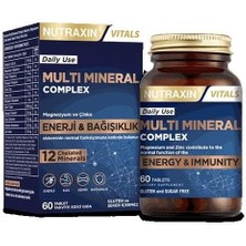 Multi Mineral Complex 60 Tbl - Magnezyum Kalsiyum Çinko Demir Bakır Fosfor Selenyum Krom Iyot