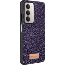 AK-SA-STR Onegif Xiaomi Redmi 15 4g Bright Simli Kapak - Derin Mor