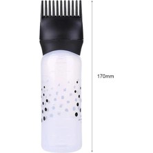 120 ml Plastik Saç Boyası Doldurulabilir Şişe Aplikatör Kuaför Saç Boyama Tarağı Aplikatörü