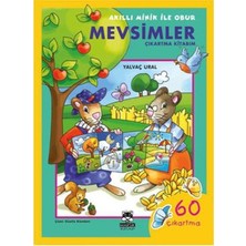 Mabelme Store Akıllı Minik ile Obur / Mevsimler (Çıkartma Kitabım)