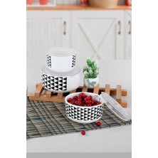 Feyza Design 3/4 Kera Saklama Kabı Seti, 12-14-16 Cm, 3 Parça, Pratik Kullanım