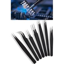 Real ÖZS-1888 7 Adet Cımbız Seti Telefon Tablet Pc Saat Tamir Cımbızları Paslanmaz Set 1410