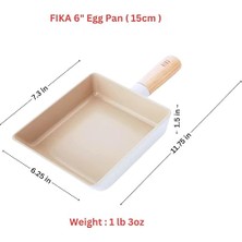Fika Ih Induction Nonestick Kızartma Tavası Wok Tencere 5,9~11 Inç/kore Tencere Güveç Izgara Tavası (Yumurta Tavası 15 cm (5,9 Inç))