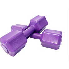 2 kg Mor Dambıl Seti 2 kg x 2 Adet Toplam 4 kg Ağırlık Seti