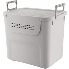 Feyza Design Çok Amaçlı 30 Litre Kulplu Saklama Kutusu, Dayanıklı ve Pratik Organizer