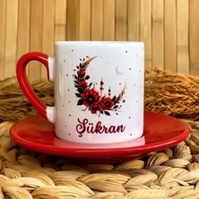 Loren Gift Rahmet Gülü - Ramazan Temalı Kişiye Özel Isimli Türk Kahvesi Fincanı