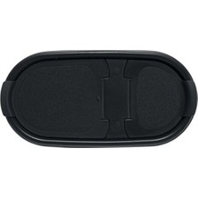 Feyza Design Oval Siyah Kapaklı Bakliyat ve Kuru Gıda Saklama Kabı