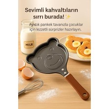 Hayvan Figürlü Pankek ve Omlet Tavası, Çocuklar Için Eğlenceli Mutfak Aleti, Yapışmaz Kaplama, Kolay Temizlenebilir