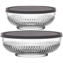 Feyza Design Pratik Saklama Kabı Çiftli Set, 880 ml ve 1500 Ml, Dayanıklı ve Şık