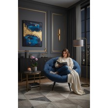 AVYNA Emirates Elite Collection Tekli Koltuk Berjer | Premium Tv & Dinlenme Koltuğu | Üst Kalite Kumaş - Lacivert