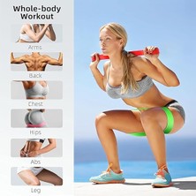 Adet Farklı Dirençte Pilates Squat Aerobik Bandı - Hafif,orta,sert Çalışma Lastiği-Evde Spor Karın Kası Sıkılaşma Seti