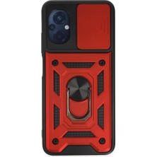 Royal Case Poco M5 Kılıf Tam Koruma Sağlayan Kamera Sürgülü Sert Silikon Kapak Ryc/pars Yüzüklü
