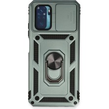 Royal Case Redmi Note 10 Kılıf Tam Koruma Sağlayan Kamera Sürgülü Sert Silikon Kapak Ryc/pars Yüzüklü