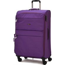 Elatae Çok Gözlü Büyük Boy Körüklü Kumaş Valiz – Dayanıklı, 360° 8 Tekerlekli, Geniş Hacim & Çok Bölmeli