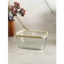 Feyza Design Vakumlu Cam Saklama Kabı 1380ML, Güçlü ve Şeffaf Depolama Çözümü