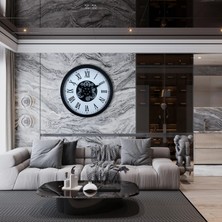 Nacario Mey Ithalat® Black Majesty 60 cm Çarklı Duvar Saati