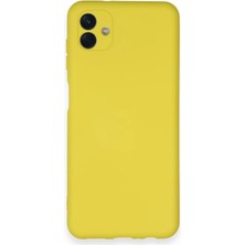 Starseven Galaxy A04 Kılıf Nano Içi Kadife Silikon - Sarı