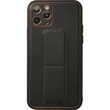 Starseven Iphone 11 Kılıf Coco Deri Standlı Kapak - Siyah
