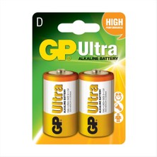 İsmiyle Al Gp Ultra Alkalin D Büyük Boy Pil 2li