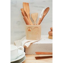 Feyza Design Şık ve Fonksiyonel Tezgah Üstü Dik Kaşıklık, Mutfağınıza Zarafet Katın