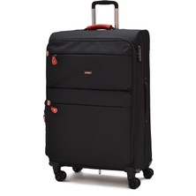 Elatae Çok Gözlü Büyük Boy Körüklü Kumaş Valiz – Dayanıklı, 360° 8 Tekerlekli, Geniş Hacim & Çok Bölmeli