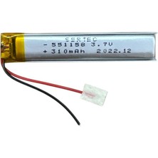 İsmiyle Al 551158 3.7V 310 Mah Li-Polymer Pil (DEVRELI/1.5A)
