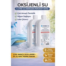 İsmiyle Al Oksijenli Su 1 Litre 2 Adet Set %3 Hidrojen Peroksit Solüsyonu Çok Amaçlı Temizlik ve Hijyen Sı