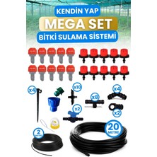 Depolife Bahçe Balkon Veranda Sera Bitki Çiçek Damlama Nemlendirme Sulama Sisleme Püskürtme Hortum Sistemi