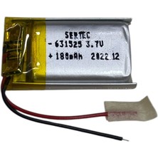 İsmiyle Al 631525 3.7V 180 Mah Li-Polymer Pil (DEVRELI/1.5A)