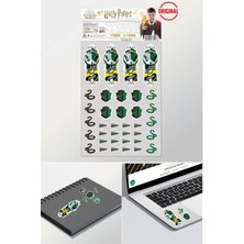 Toyfest Harry Potter Slytherin Lisanslı Sticker Set 15X27CM Su Geçirmez Hd Baskı Folyo