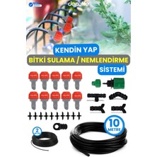 Depolife Bahçe Sera Hobi Bahçesi Tarla Saksı Sulama Nemlendirme Buharlama Sisleme Damlatma Hortum Sistemi