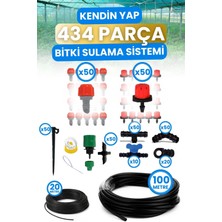 Depolife Bahçe Balkon Veranda Sera Bitki Çiçek Damlama Nemlendirme Sisleme Püskürtme Hortum Sulama Sistemi