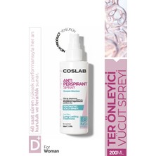 Coslab Kadın Antiperspirant Ter Önleyici Sprey 50ML - El Ayak Koltuk Altı Terleme Karşıtı