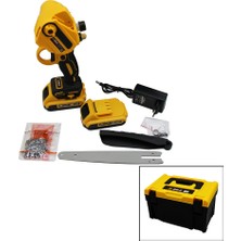 Shopwave Budama - Dal Kesme Makinesi 36V 2.0AH Yağlı Pompalı - Zincirli Sarı Siyah Çantalı (