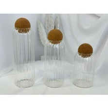 Feyza Design Çok Amaçlı 3'lü Baharatlık ve Kavanoz Seti, 9X15CM, 9X20CM, 9X25CM