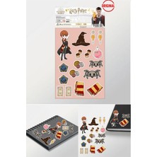 Toyfest Harry Potter Ron Weasley Lisanslı Sticker Set 15X27CM Su Geçirmez Hd Baskı Folyo