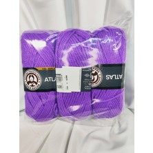 Ören Bayan Atlas Menekşe El Örgü Ipi (3 Adet) - Renk: 059