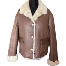 Asus Deri Star - Hakiki Kuzu Kürkü Kadın Deri Ceket