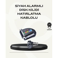İsmiyle Al Çift Modlu 110DB Alarmlı Disk Kilidi Suya Dayanıklı