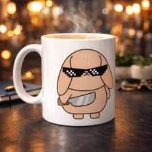 İsmiyle Al Cool Tavşan Tasarımlı Porselen Kupa Model 93 – Eğlenceli, Havalı ve Enerji Dolu Kahve Kupası